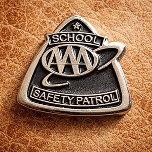 AAA School Safety Patrol Vintage Lapel Pin